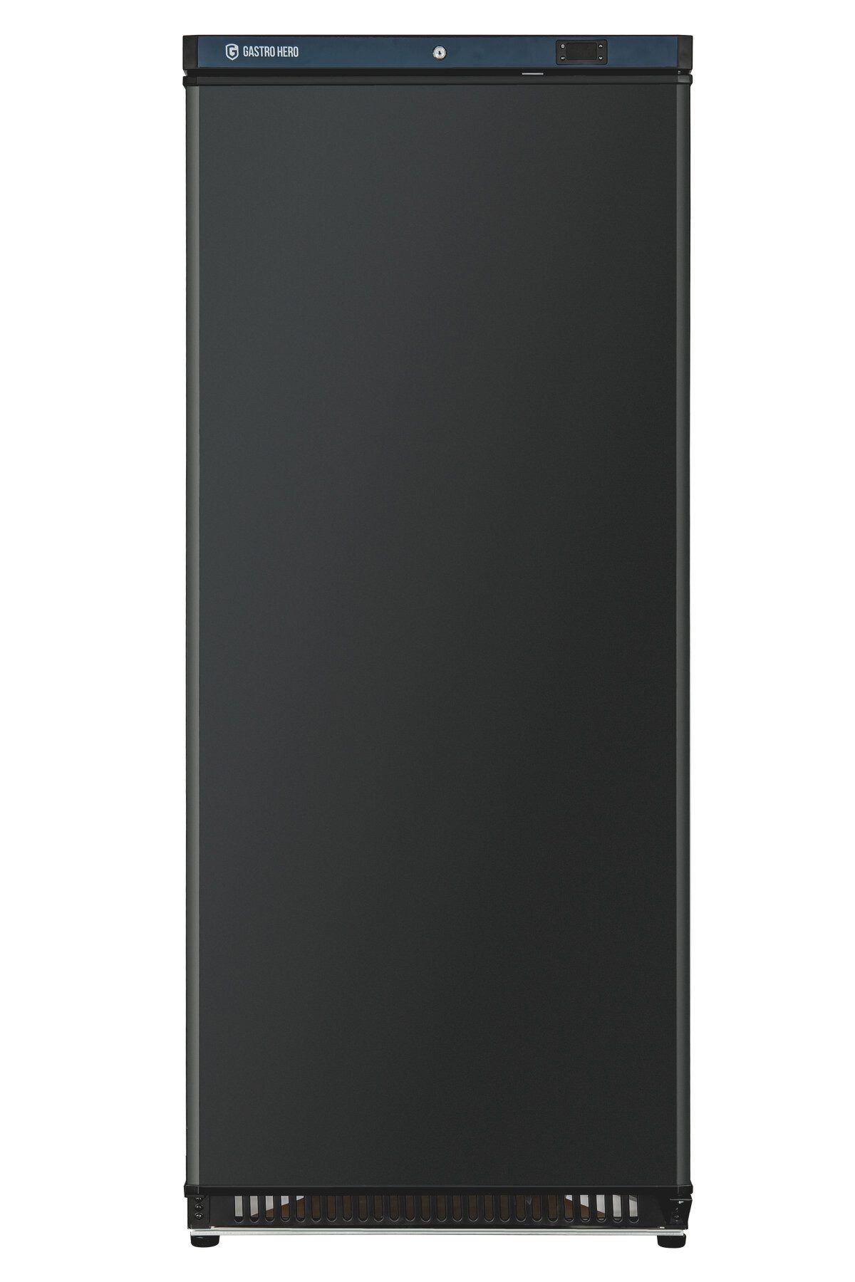 GastroHero Vollraumkühlschrank Lagerkühlschrank ECO 600 Schwarz 562 Liter Umluftkühlung LKSE600B, 190 cm hoch, 77.5 cm breit, schwarzes Gehäuse für moderne Profiküchen und Lagerbereiche