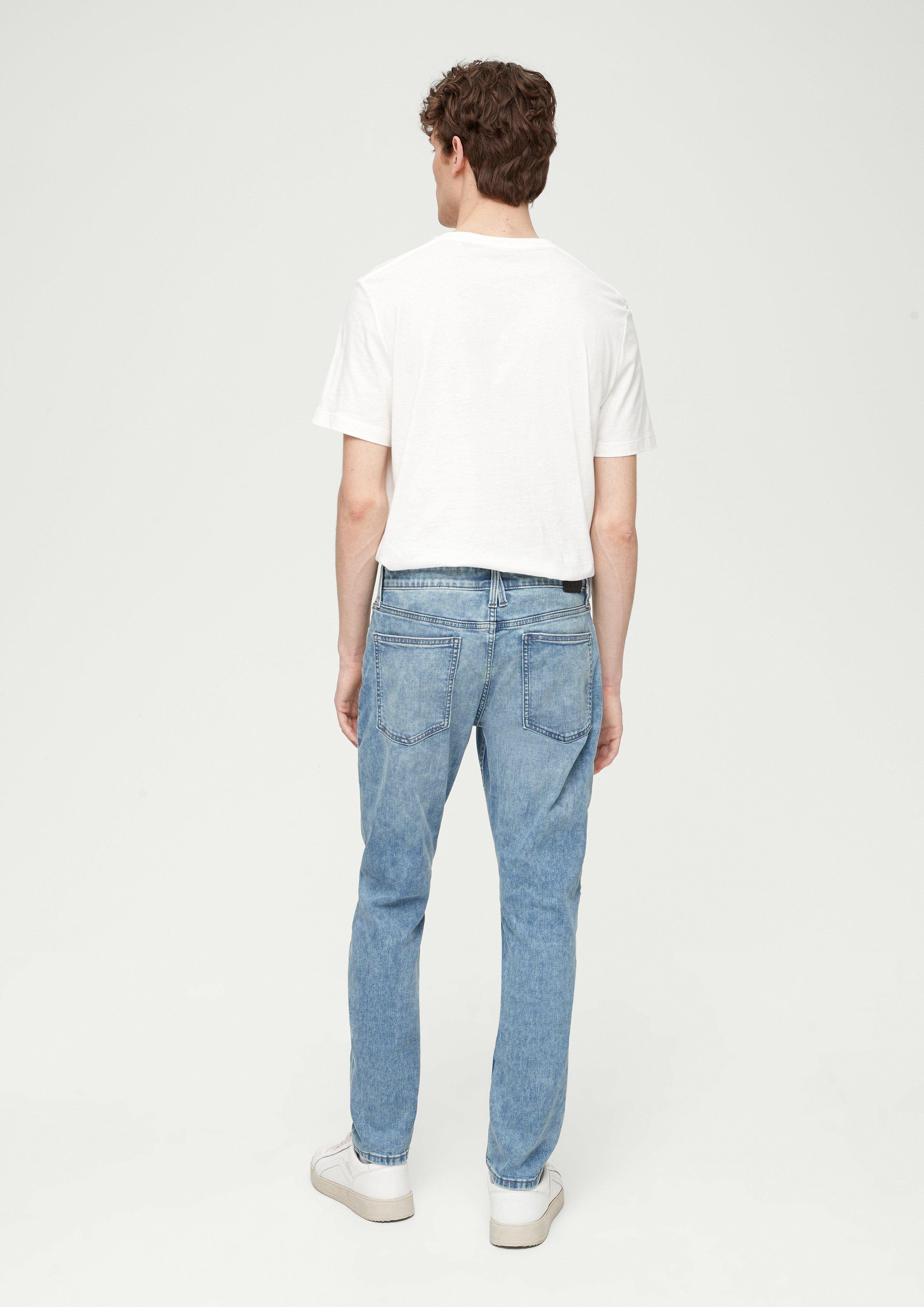 Jeans / Stoffhose Tapered / Leg High s.Oliver Rise Fit Slim / Waschung