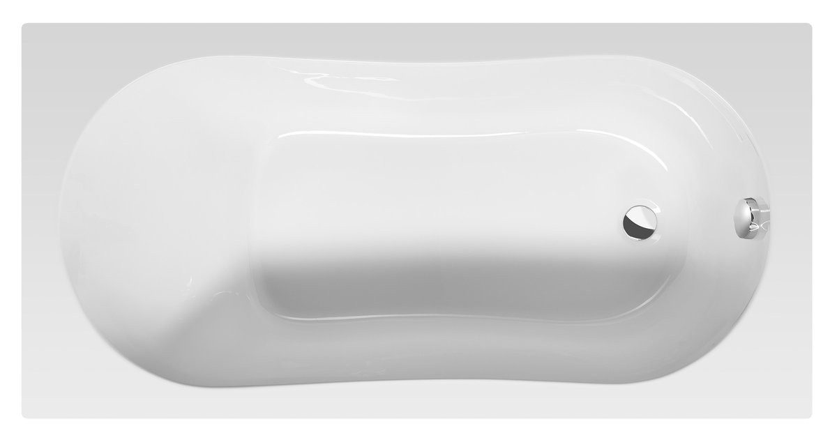 Aqualine Badewanne JIZERA Badewanne 140x70x39cm, weiß, Aqualine-G1470