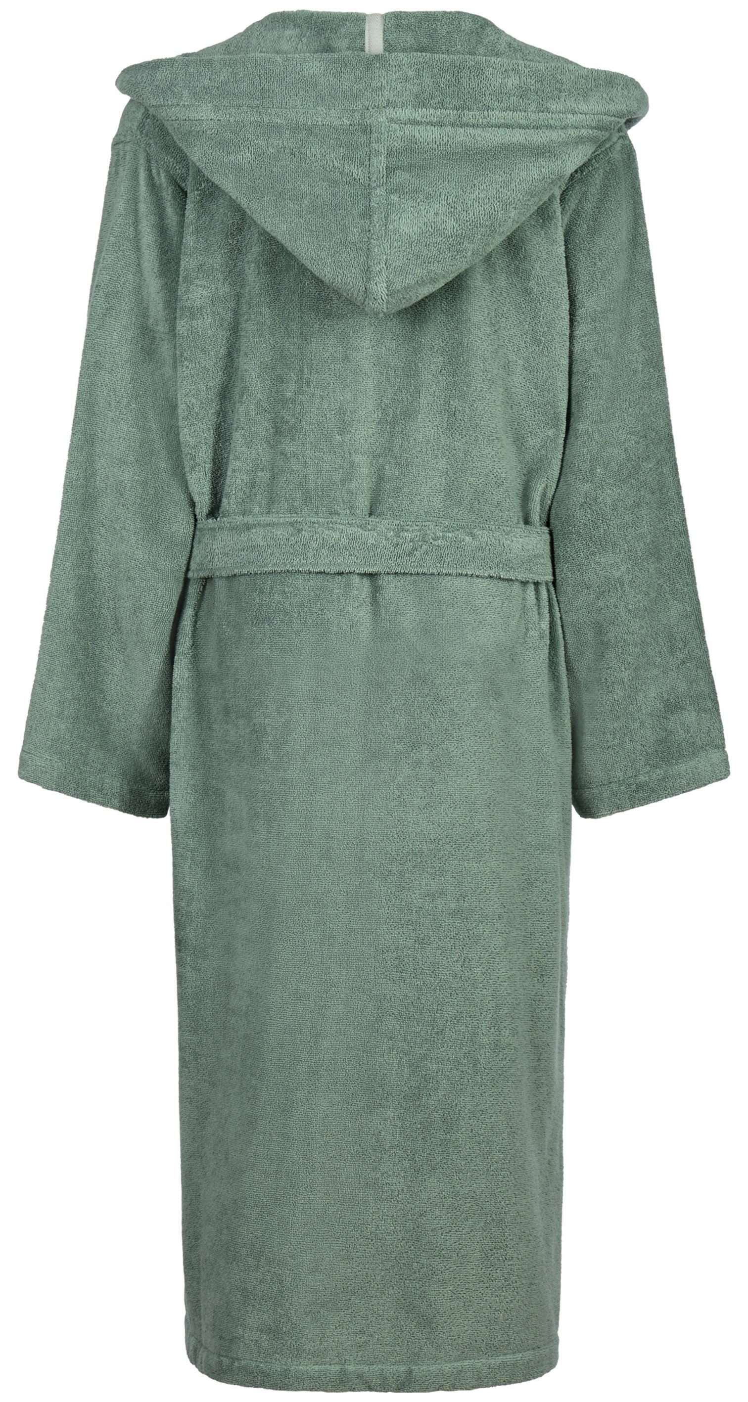 Cawö Home Bademäntel Damen Kapuze Luxury Basics Kapuze 827 - Farbe: fjord - günstig online kaufen