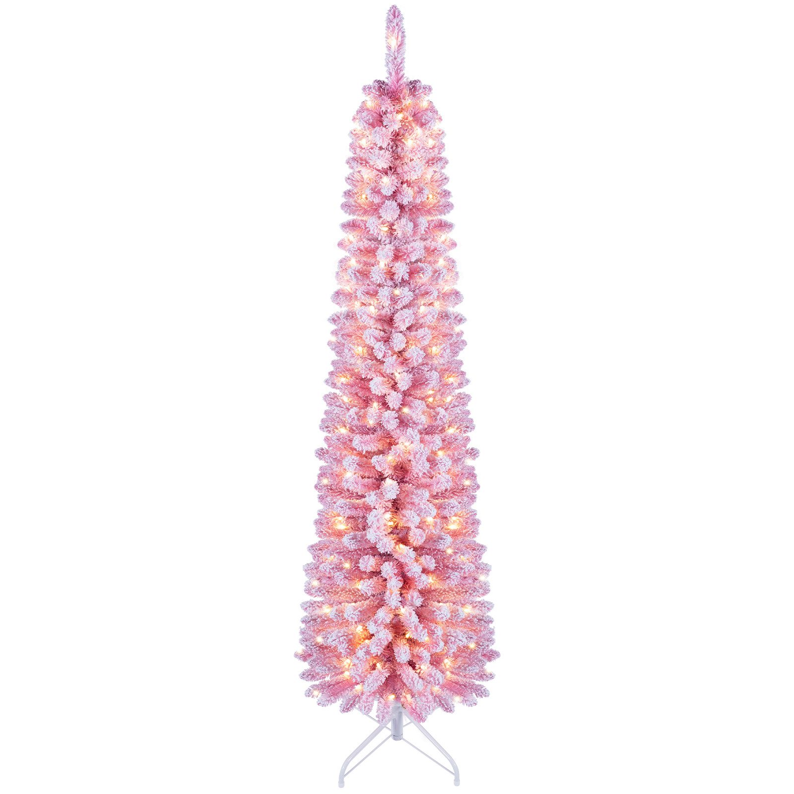 COSTWAY Künstlicher Weihnachtsbaum Tannenbaum, mit Klappsystem und Metallständer