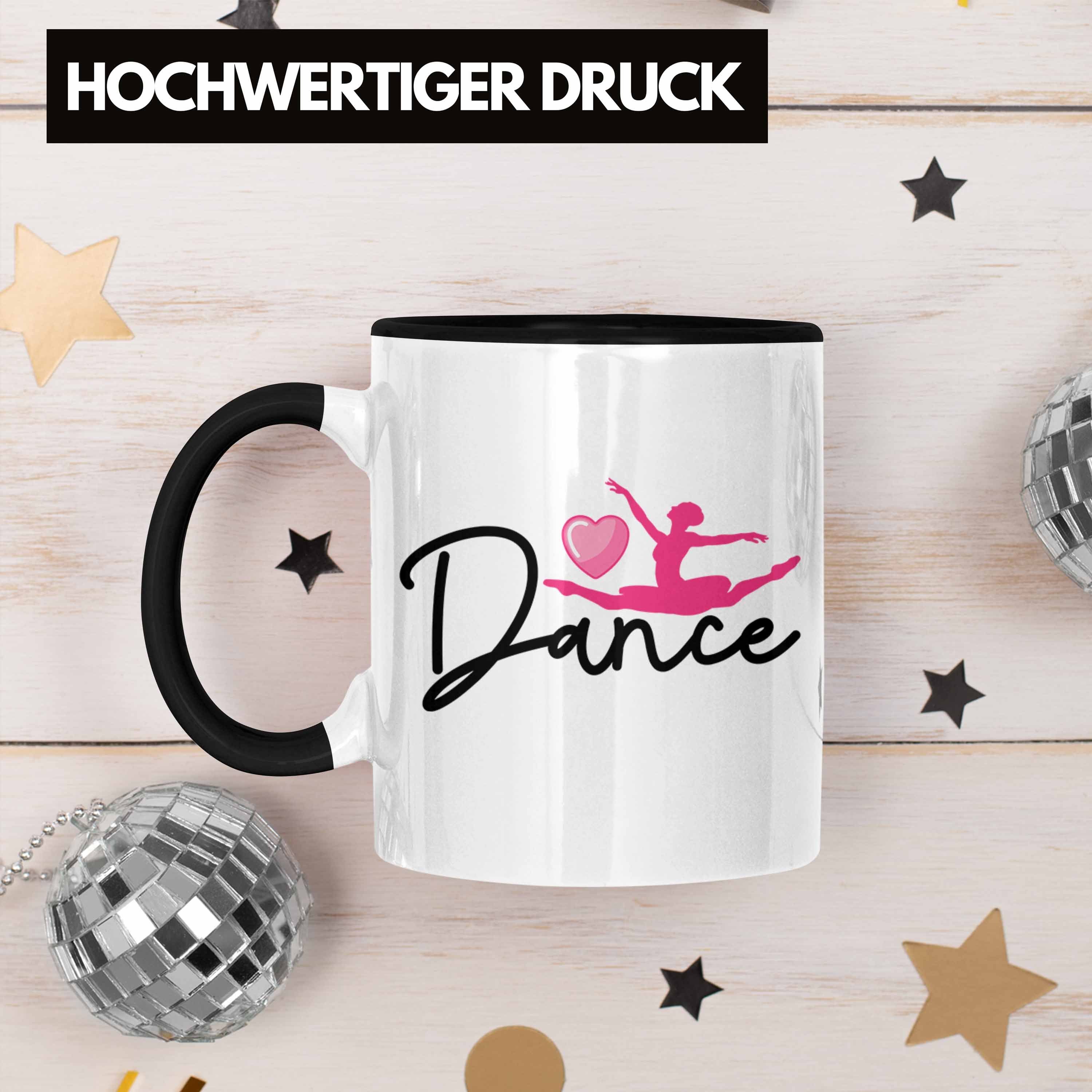 Motiv Tasse Geschenk Schwarz Trendation für Ballett Tasse Tanzliebhaber Ballerina-Fan Ballerina