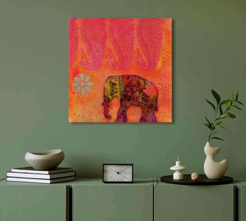 queence Acrylglasbild Elephant God - Lord Ganesha : Ganesh Chaturthi, Elefant, Elefant, Tier inkl. rückseitiger, vormontierter Aufhängung