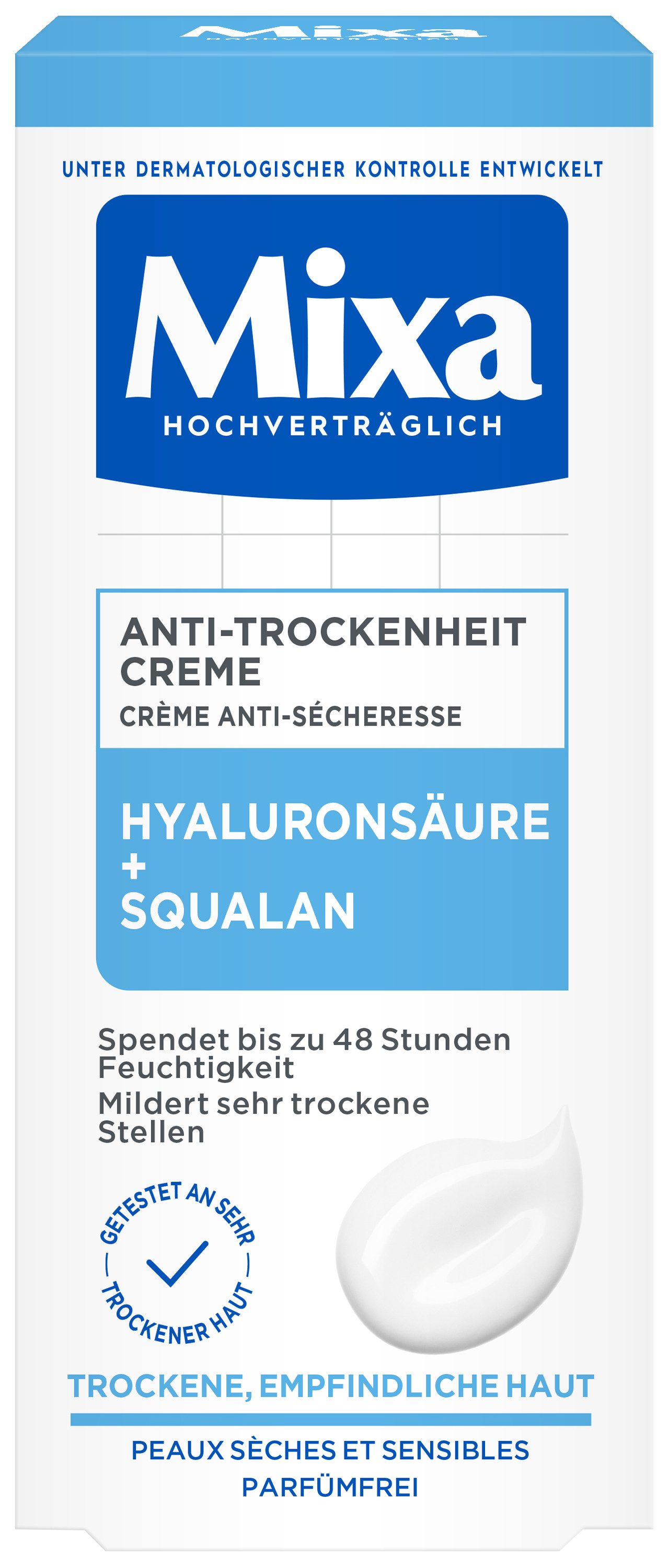 Mixa Körpercreme MIXA ANTI-TROCKENHEIT CREME, spendet bis zu 48 Stunden Feuchtigkeit