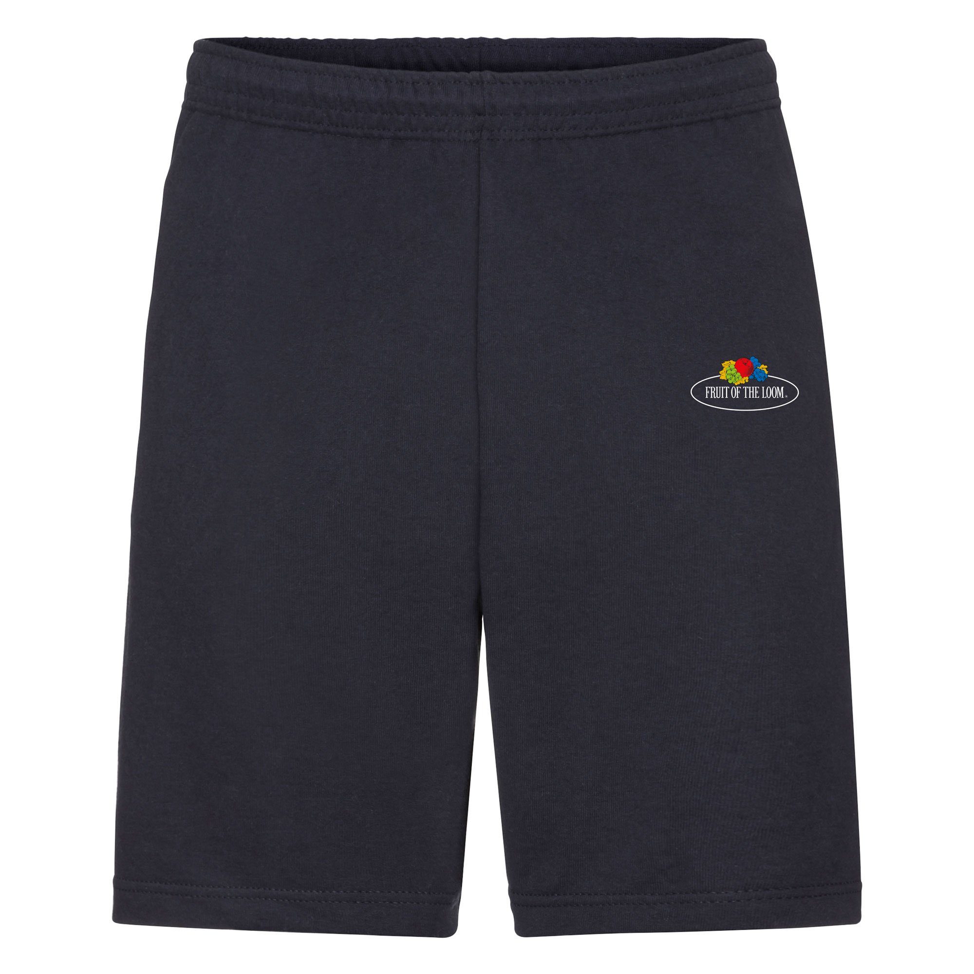 Fruit of the Loom Homewearhose Jogging-Shorts mit Vintage-Logo deep navy - Vintage-Logo klein