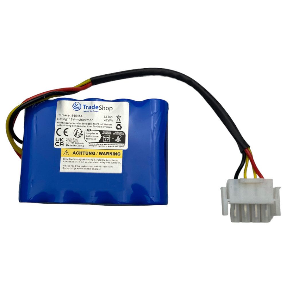 Trade-Shop Akku passend für AL-KO 440454 441154 442175 440629 442196 442632 Akku Li-Ion 2600 mAh (18 V)