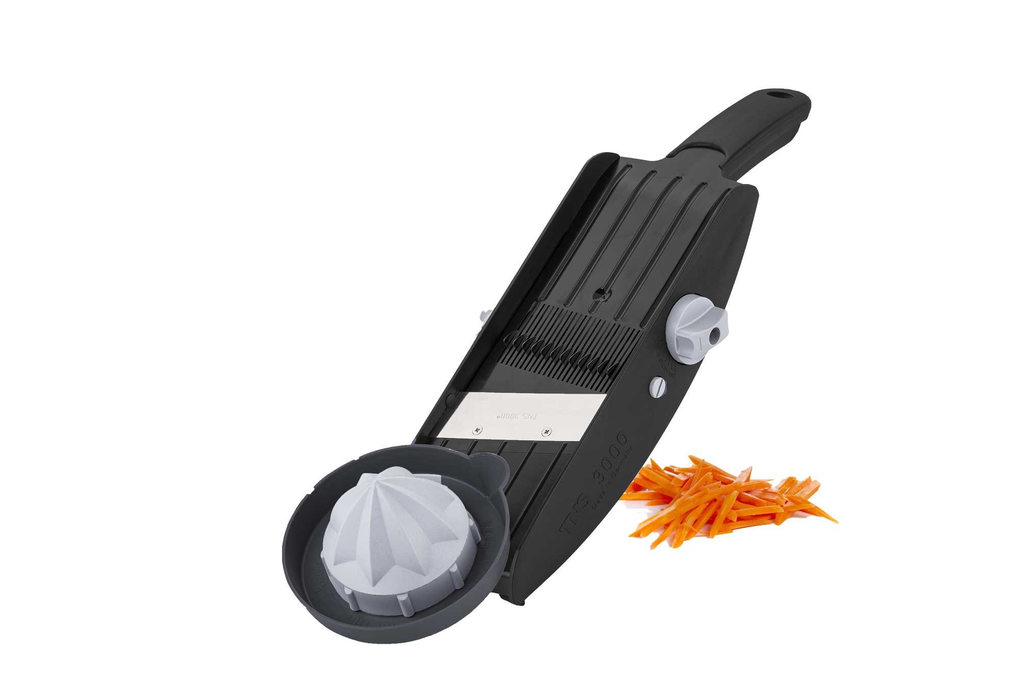 Gemüsehobel TNS 3000 GEMÜSEHOBEL Multireibe, Gurkenhobel, Julienne Schneider "ALL, Kunststoff, (mit Restehalter, 2-St), 32 Einstellmöglichkeiten