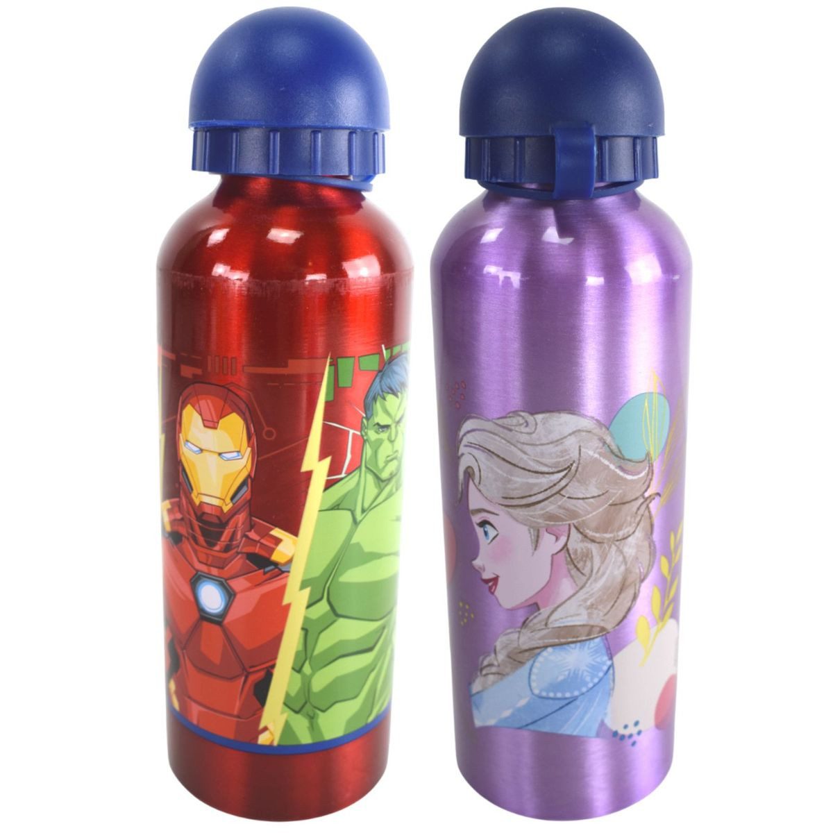 Stor Trinkflasche Aluminium Flasche für Kinder 530 ml Isoflasche mit Kappe Kinderflasche, extra leicht