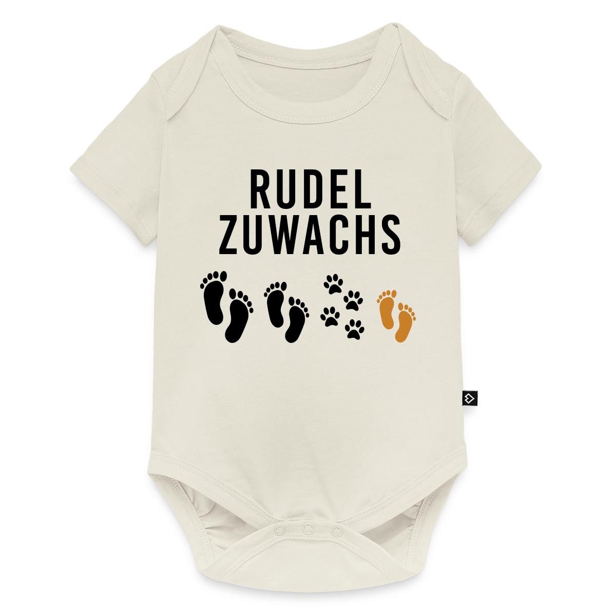 Spreadshirt Kurzarmbody Rudelzuwachs Baby Ankündigung Kurzarm Tages Baby Body (1-tlg)