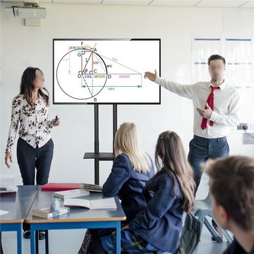 Yaheetech TV-Ständer, (bis 75,00 Zoll, Mobile TV Standfuß Rollbar)