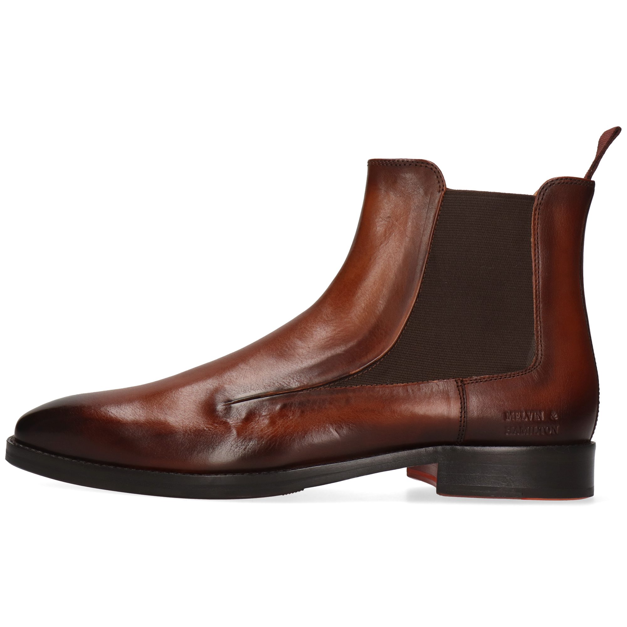 Melvin & Hamilton Lawrence 7 Leder-Stiefeletten für Herren Stiefelette Flache Absätze, Echtes Leder, Vegetabile Gerbung