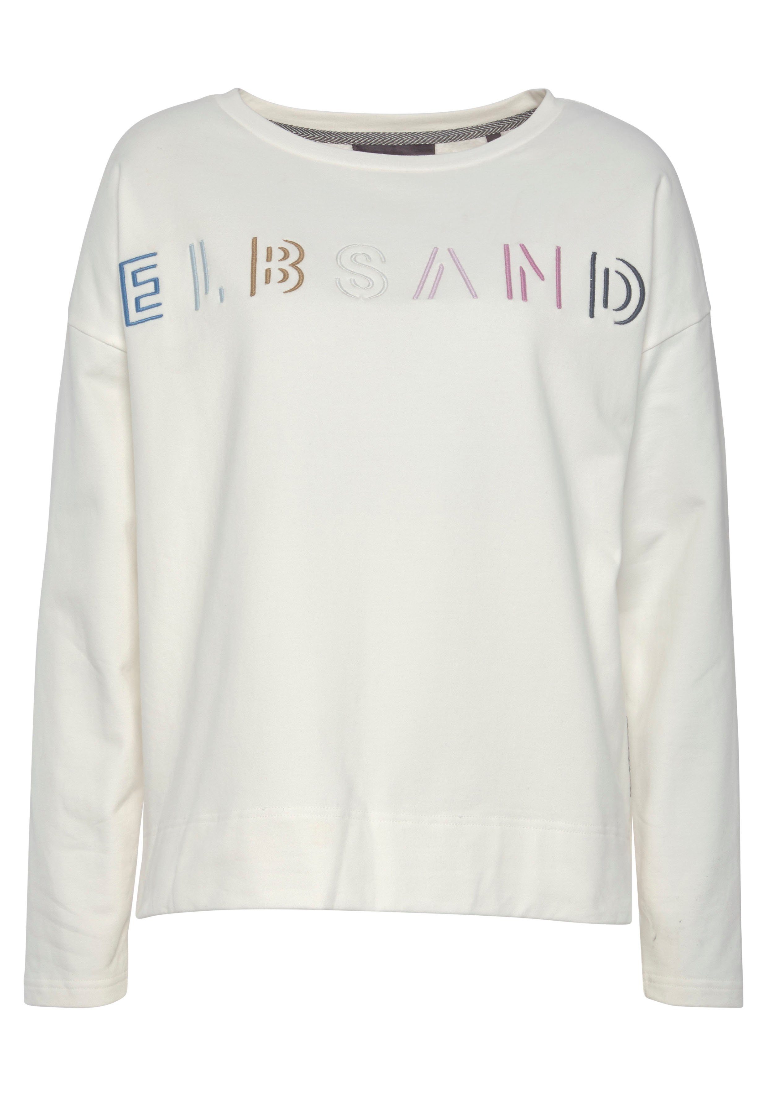 Elbsand Sweatshirt mit Logostickerei vorne, lässige günstig online kaufen