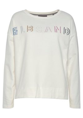 Elbsand Sweatshirt mit Logostickerei vorne, lässige Passform, sportlich-casual