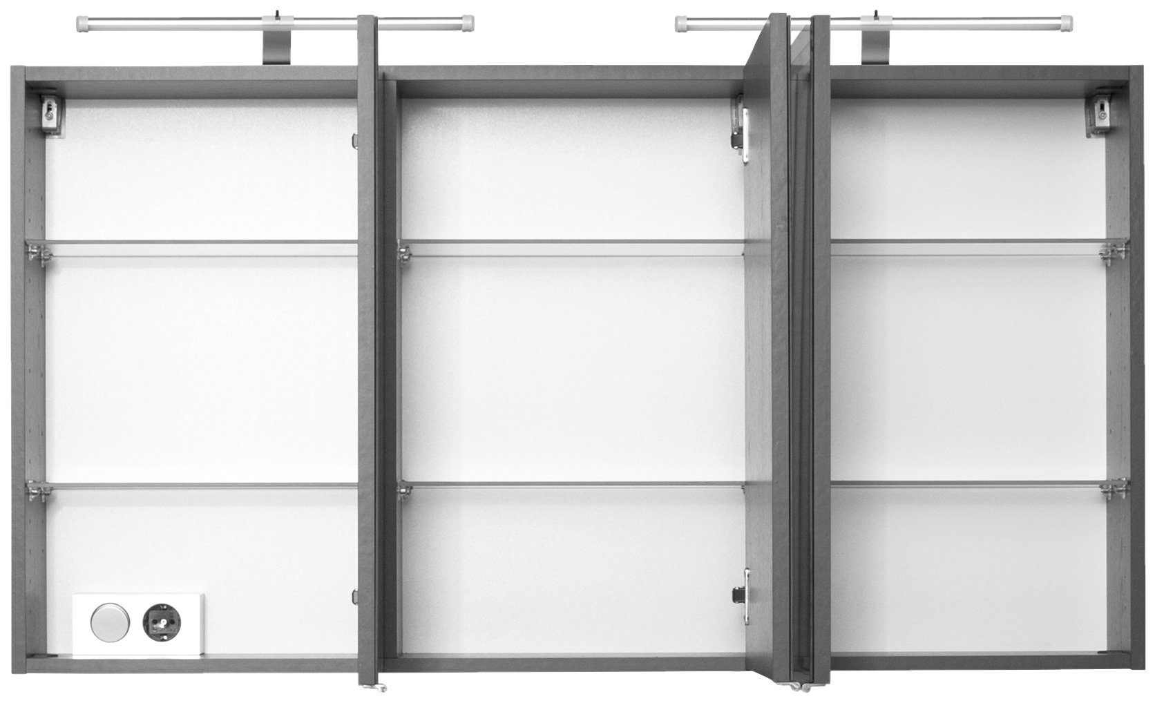 welltime Spiegelschrank "Florida", Breite 120 cm, mit Spiegeltüren und Türe günstig online kaufen