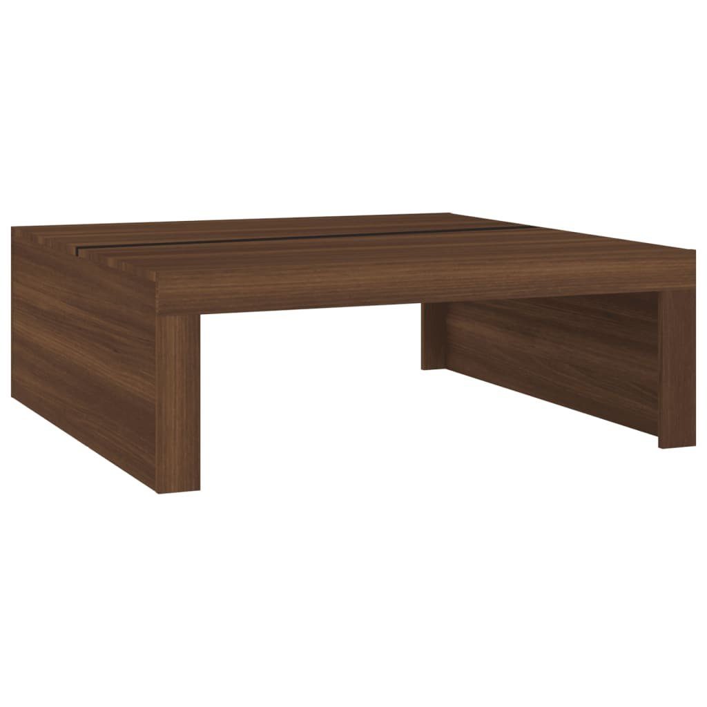 Eiche Couchtisch cm Eiche | Braune Eiche Holzwerkstoff 100x100x35 Braune (1-St) vidaXL Couchtisch Braun