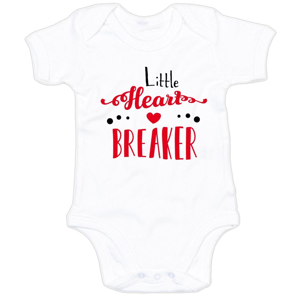 G-graphics Kurzarmbody Little heart breaker Baby Body mit Spruch / Motiv / Aufdruck