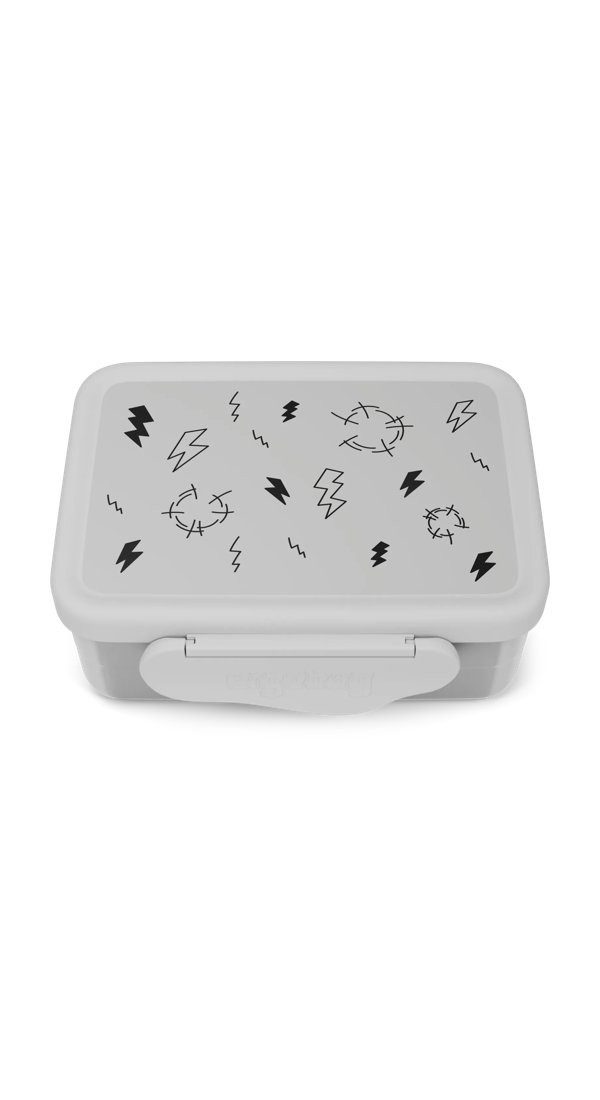 ergobag Lunchbox Edelstahl Brotdose, Edelstahl, (Edelstahl Brotdose, 3-tlg., 1x Brotdose, 1x Trennfach), spülmaschinengeeignet bis 45 Grad, Handwäsche empfohlen
