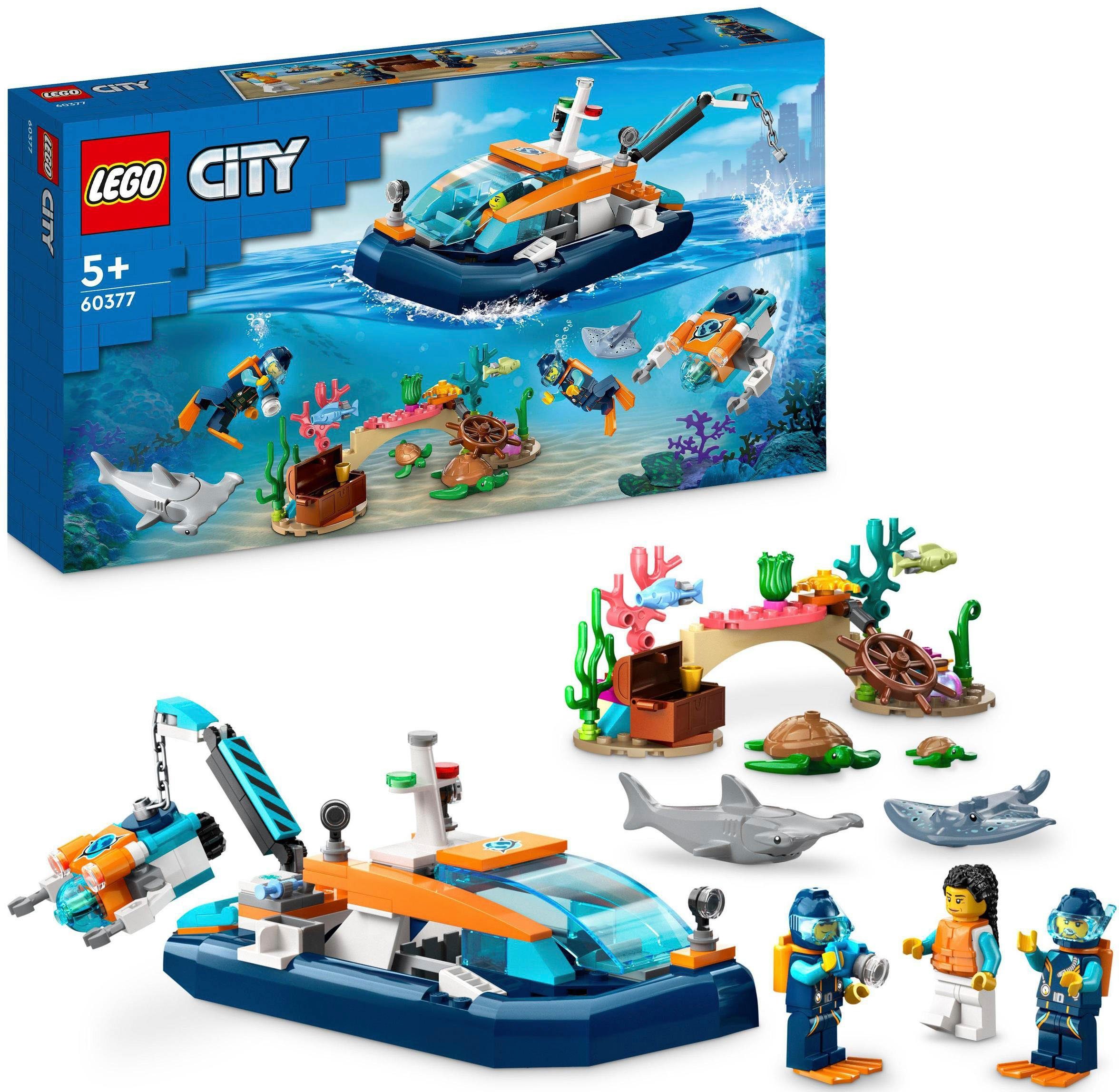 Meeresforscher-Boot (60377), LEGO® City Konstruktionsspielsteine