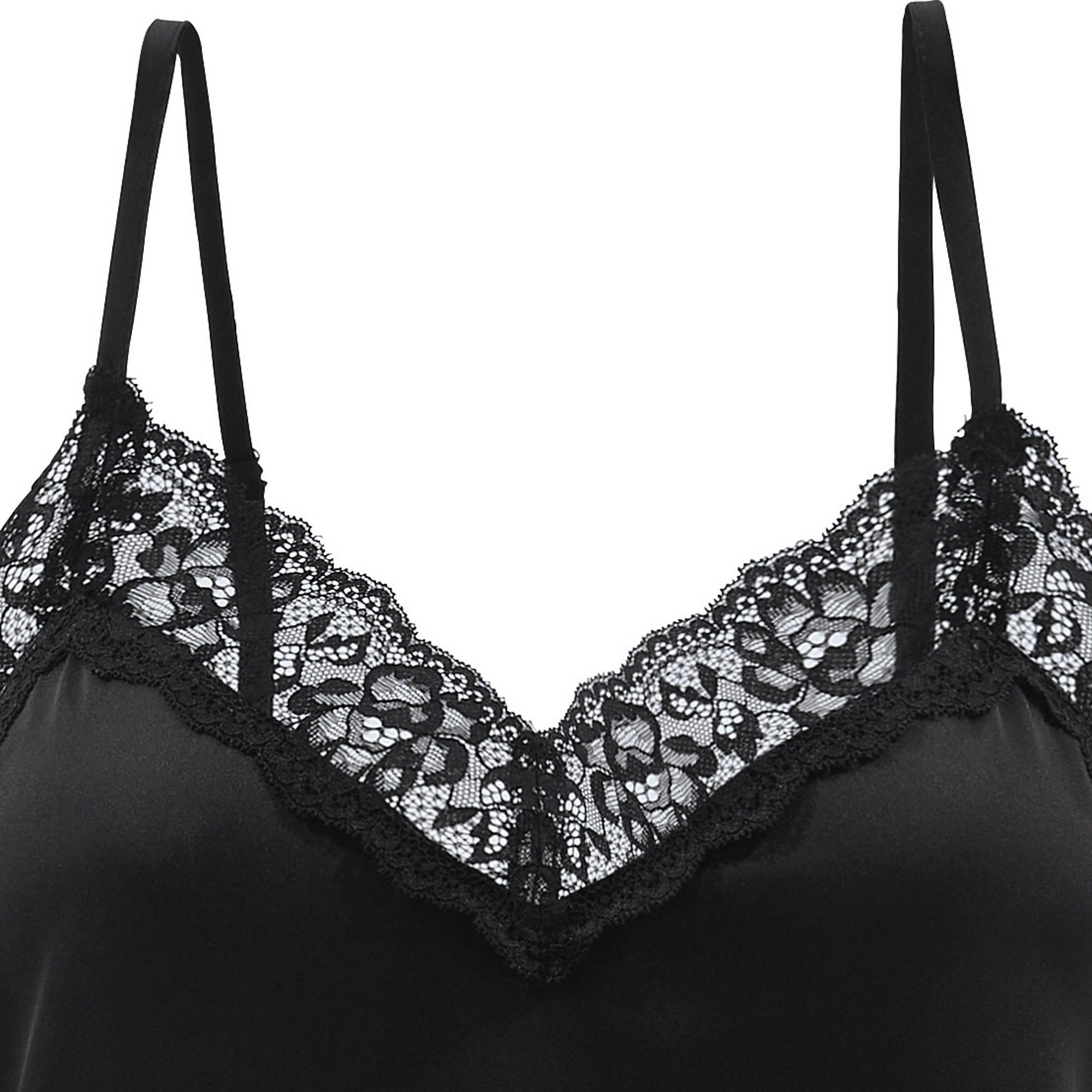 Erwin Müller Nachthemd Damen-Nachthemd Satin Uni – Bild 5 von 5