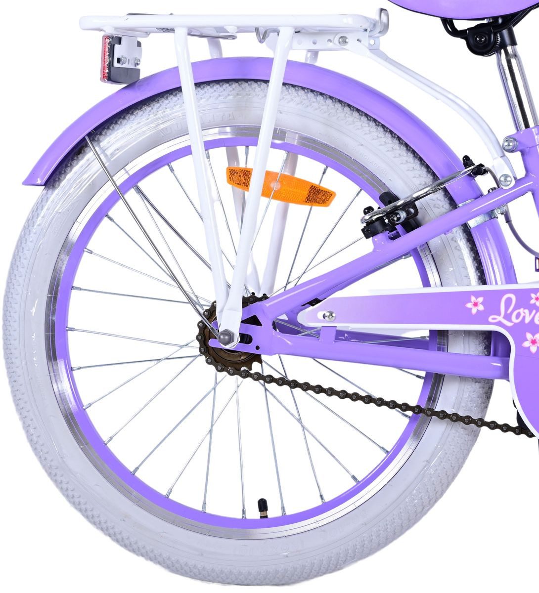 T&Y Trade Children's Bicycle 20" 20 Inch Kids Girls Bicycle Kids Bike LOVELY Purple 22124, 1 Speed, Basket, Kickstand, Luggage Rack
