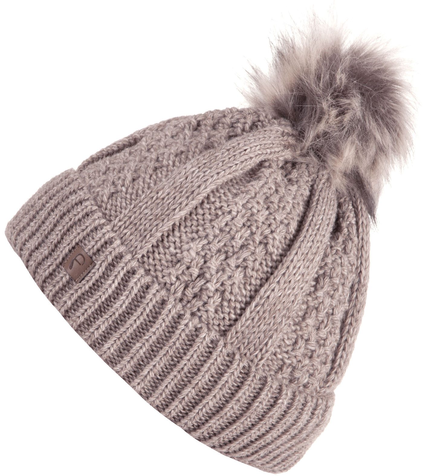 Faera Bommelmütze Wintermütze Damen Herren Mütze Beanie Haube gefüttert Bommelmütze 13