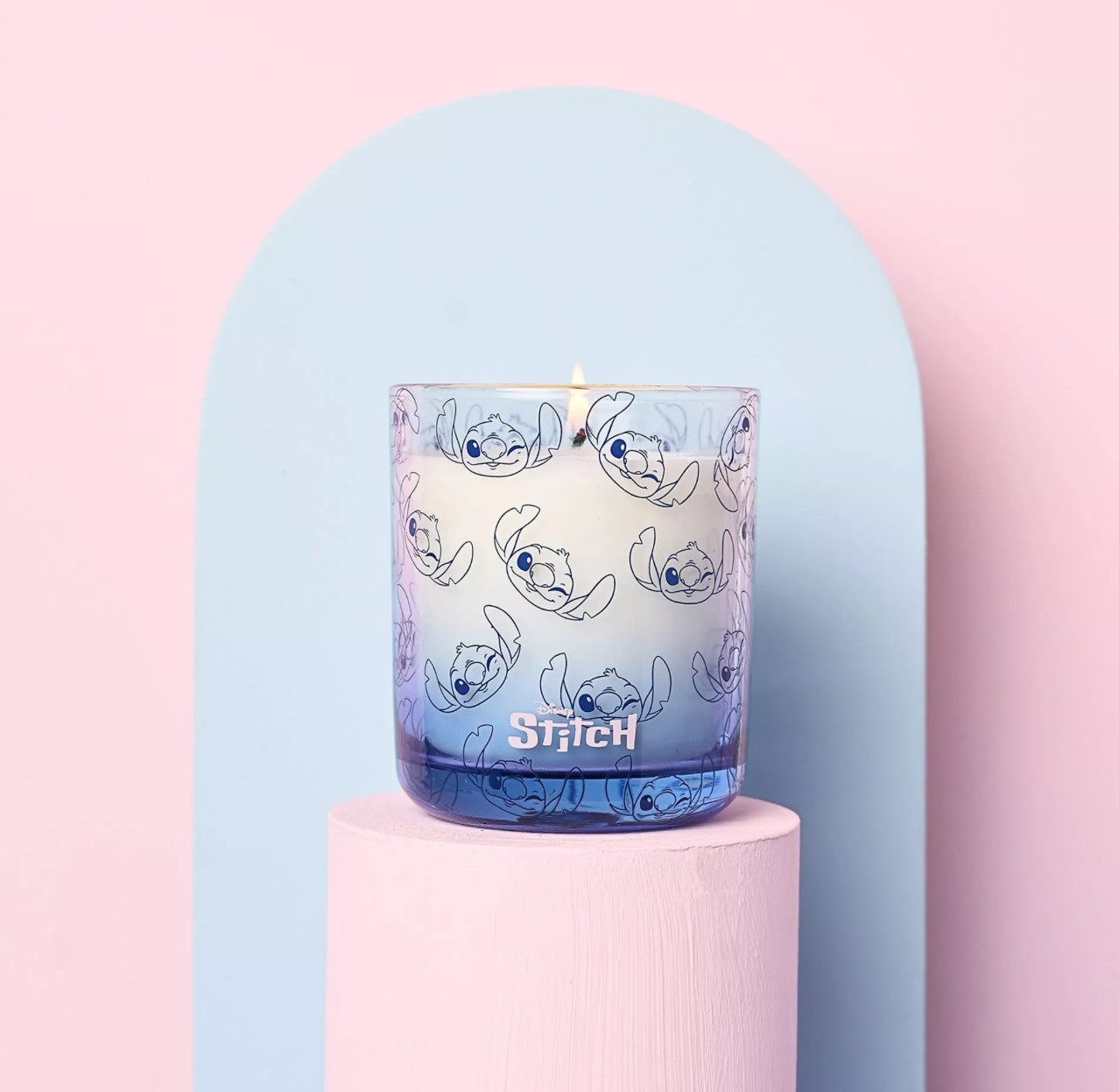 Disney Duftkerze Stitch Designer Duftkerze Glas frische Wäsche Disneyland