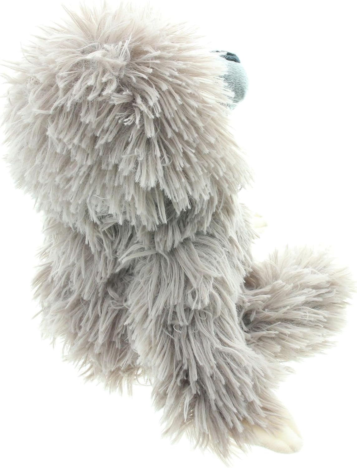 Dekoleidenschaft Bodentürstopper "Faultier" aus Stoff grau 25 cm hoch, flauschig, Türstopper, Türpuffer, Feststeller, Türfeststeller, Türsack, Fensterpuffer, Fe – Bild 4 von 5
