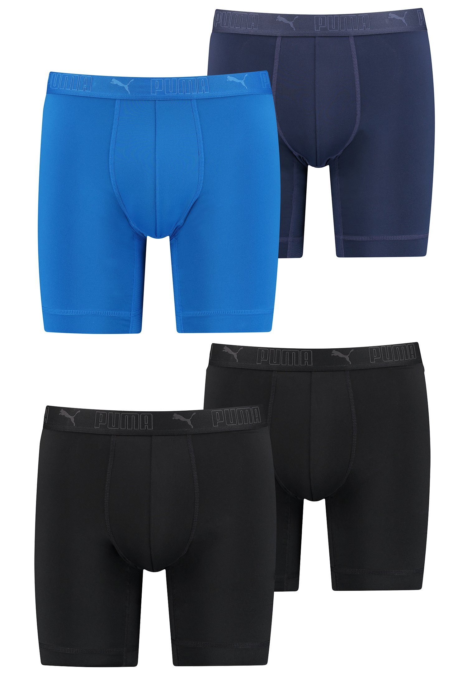 PUMA Boxershorts PUMA SPORT MICROFIBER LONG BOXER 4P – Bild 4 von 4