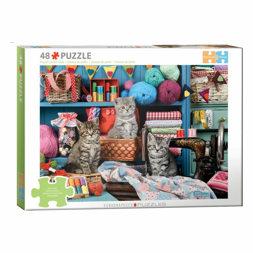 Puzzle Kittens in the Sewing Room- Greg Cuddiford