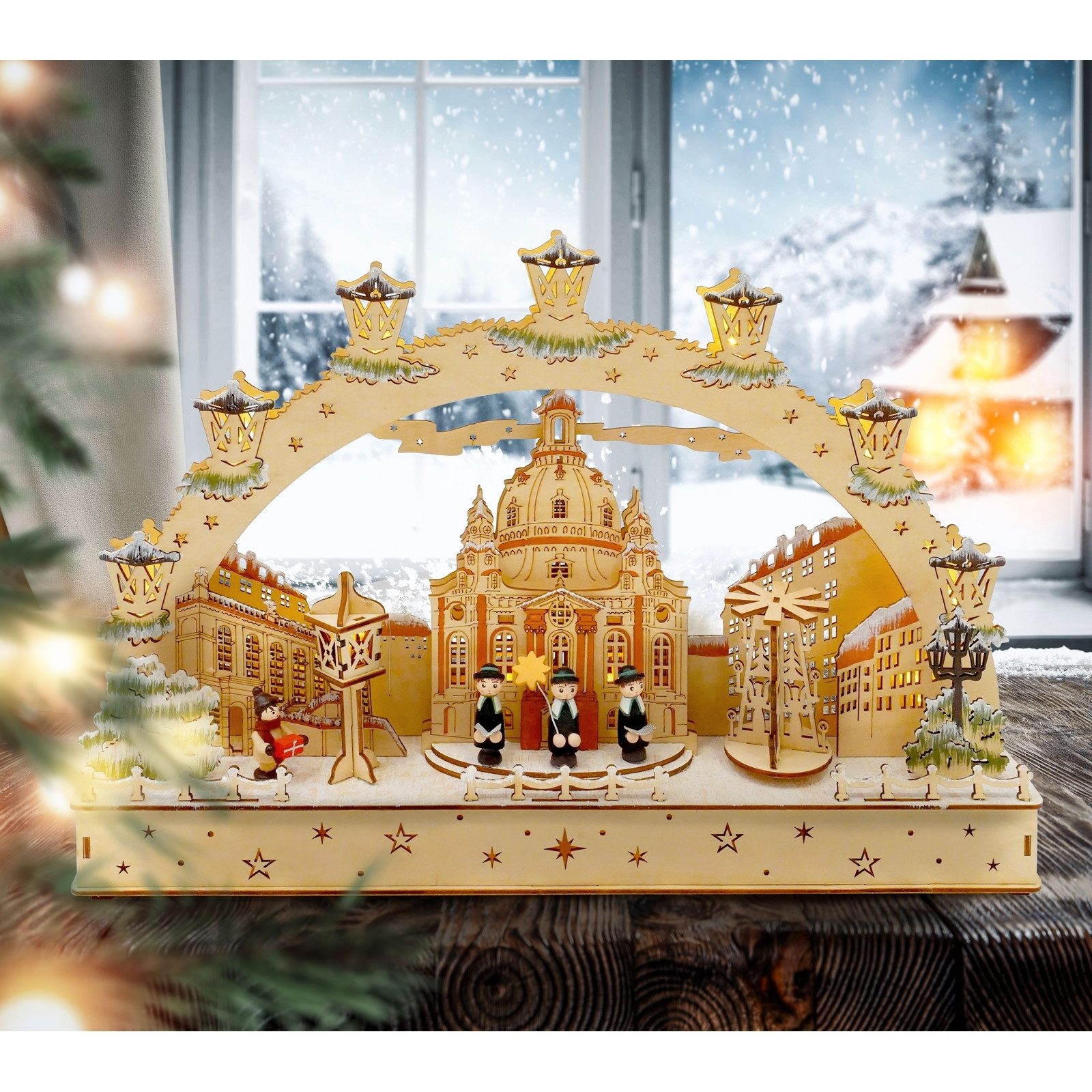 HTI-Living Schwibbogen LED Schwibbogen Dresden Frauenkirche (1-tlg), Lichte günstig online kaufen