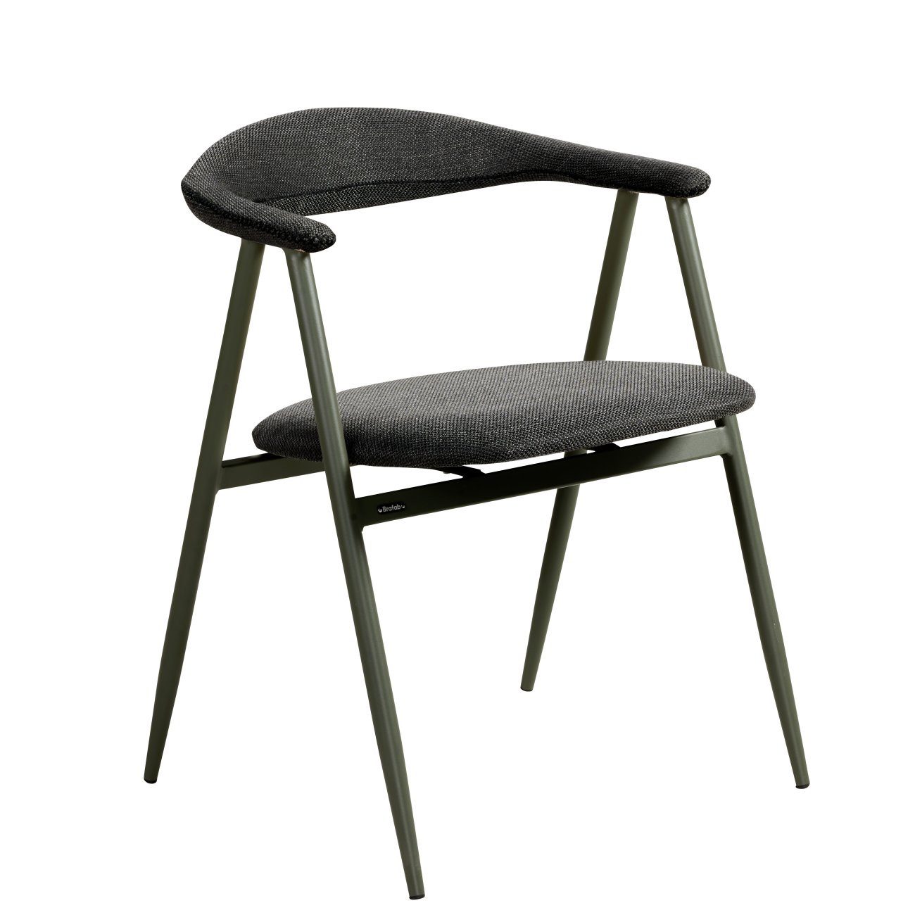 Brafab Gartenstuhl Boi mit Armlehne, Grün / Schwarz