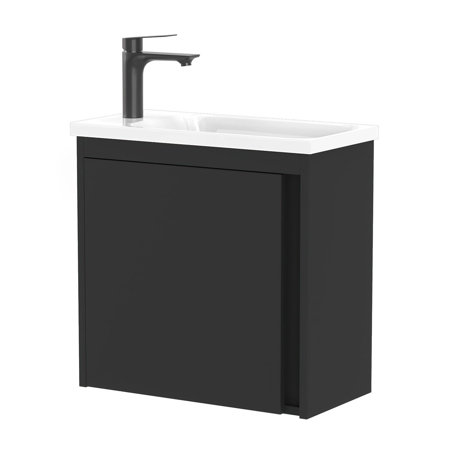 Planetmöbel Waschtisch Waschtisch inkl. Waschbecken 50cm, versch. Farben