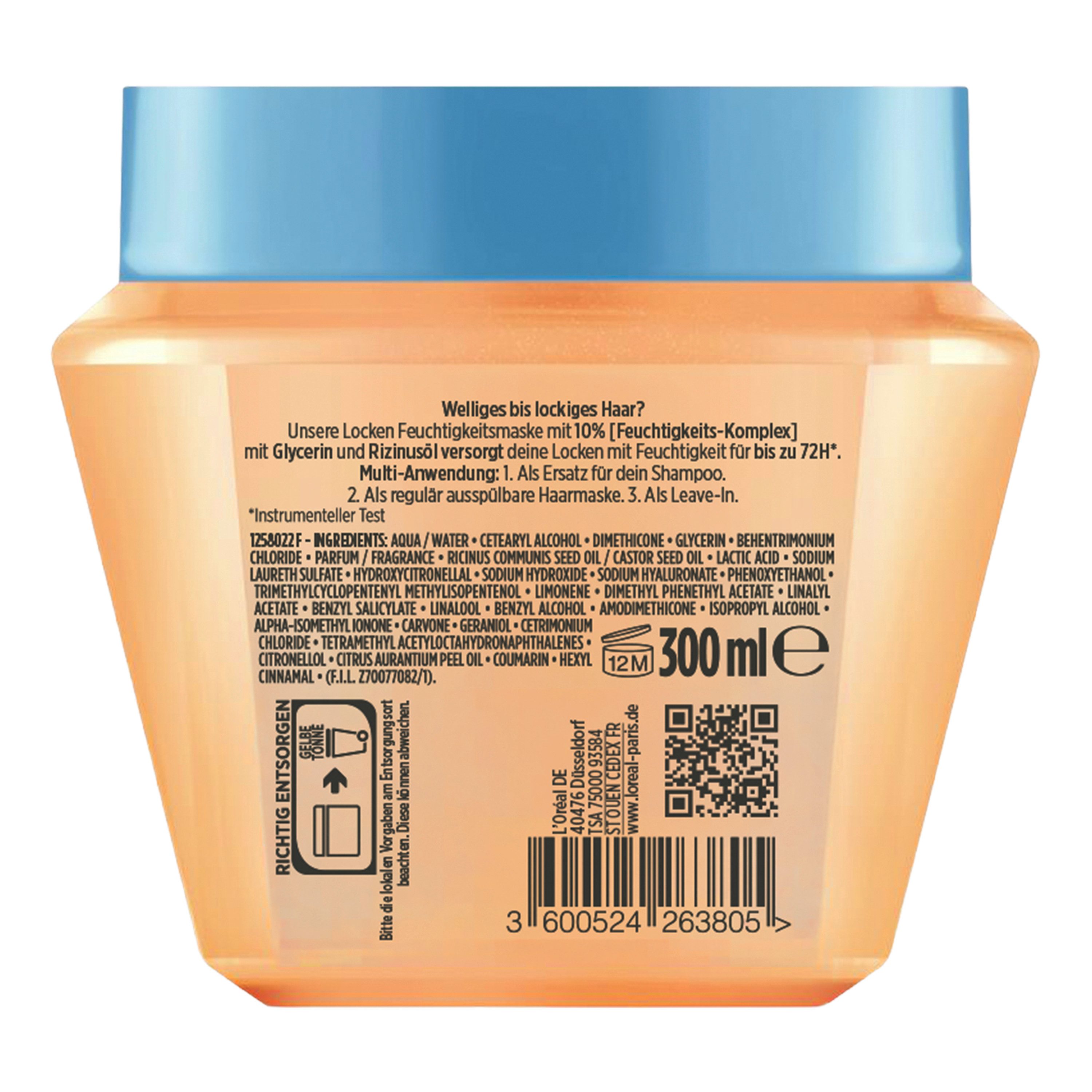 L'ORÉAL PARIS Haarmaske ELVITAL DREAM LENGTH CURLS, für welliges bis lockiges Haar