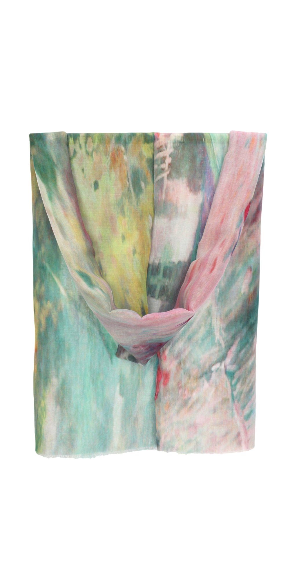 Modeschal Leichter Sommerschal Aquarell
