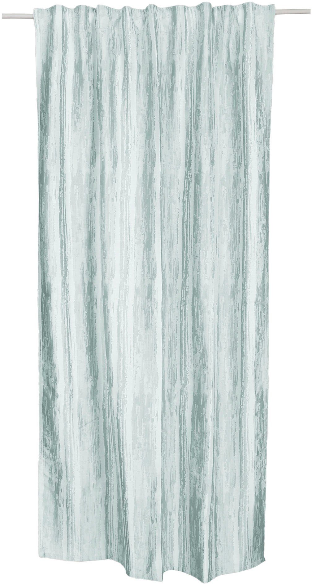 Größen Jacquard blickdicht, (1 hellpetrol Vorhang verschiedene St), blickdicht, Yuki, Leonique, Multifunktionsband