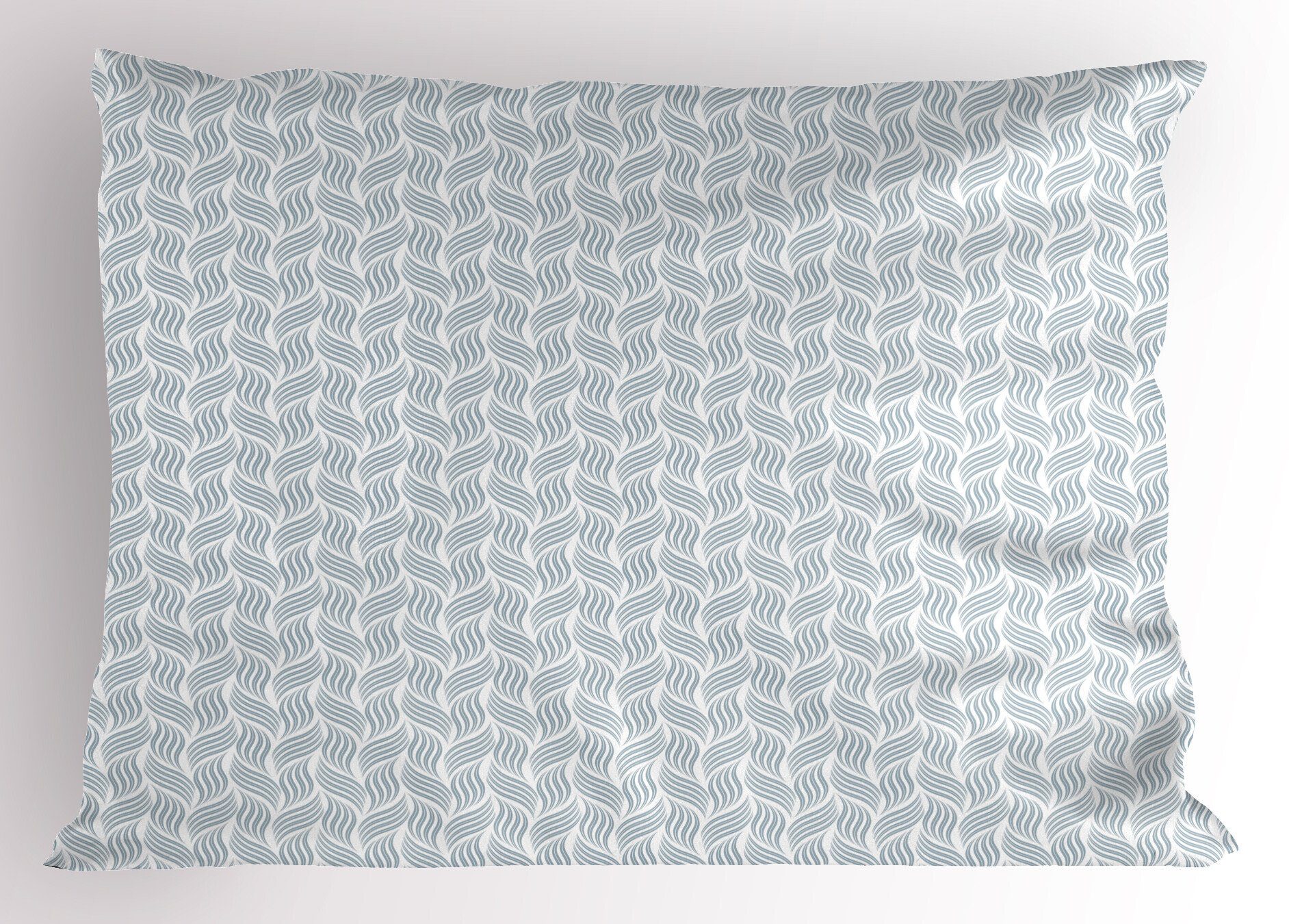Dekorativer Stück), Abakuhaus Abstrakt Kissenbezüge King Pastell Monochrome (1 Standard Gedruckter Size Kissenbezug, Waves
