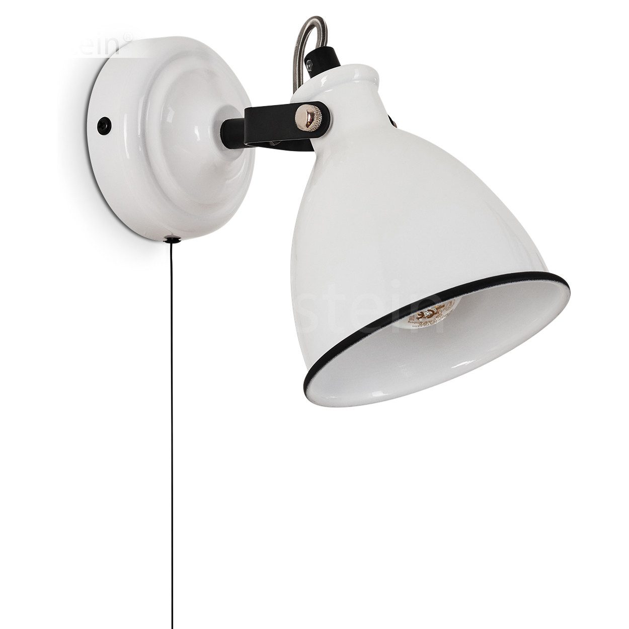 hofstein Wandleuchte »Spadacenta« Wandlampe aus Metall in Weiß (glänzend)/S günstig online kaufen