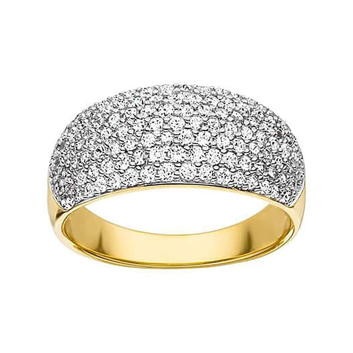 VIVENTY Silberring 784931, Damenring Silber 925 Vergoldet mit Zirkonias
