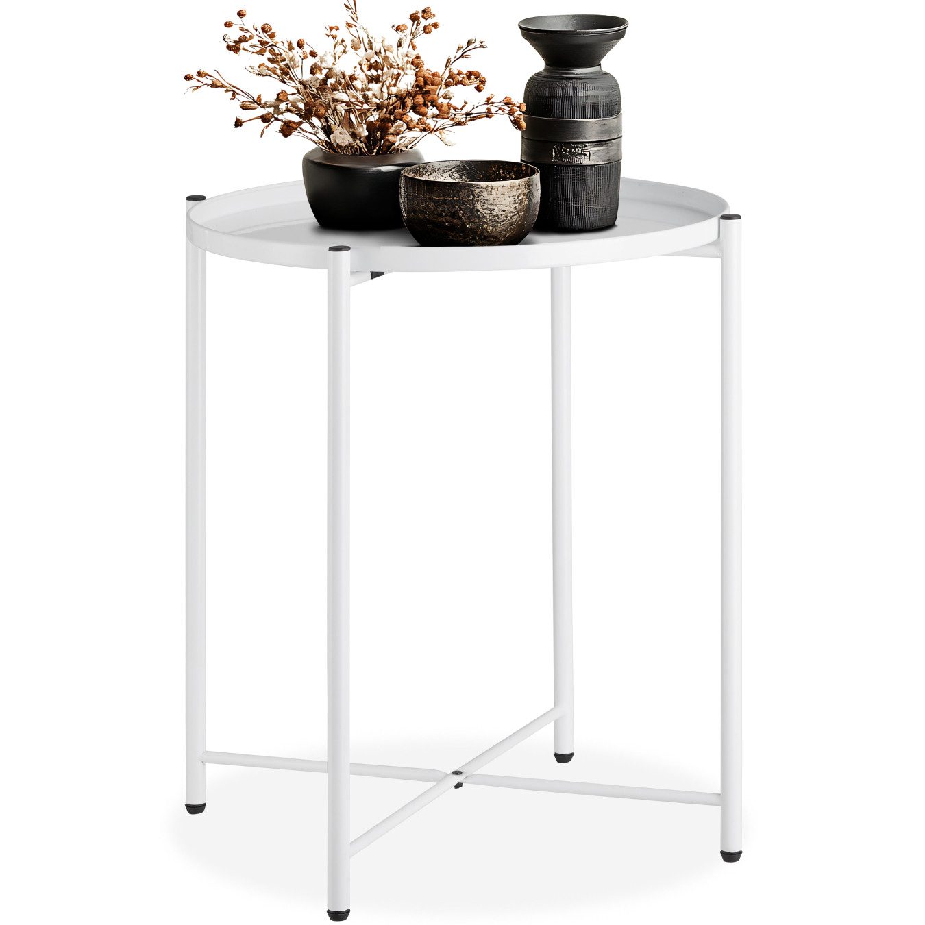 tectake Beistelltisch Chester (1-St., 1 tlg), Abnehmbare Ablagefläche in Ta günstig online kaufen