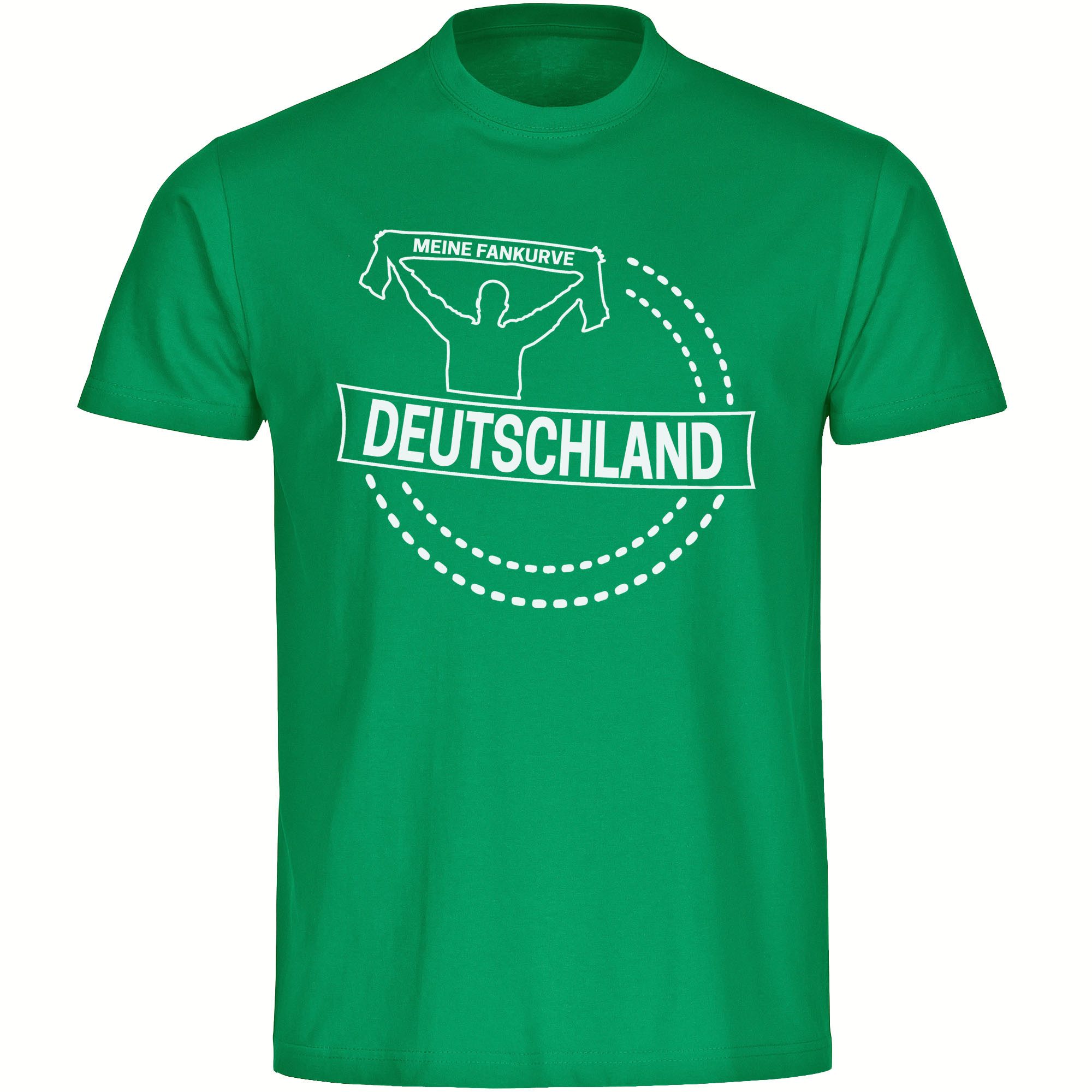 multifanshop T-Shirt Herren Deutschland - Meine Fankurve - Männer