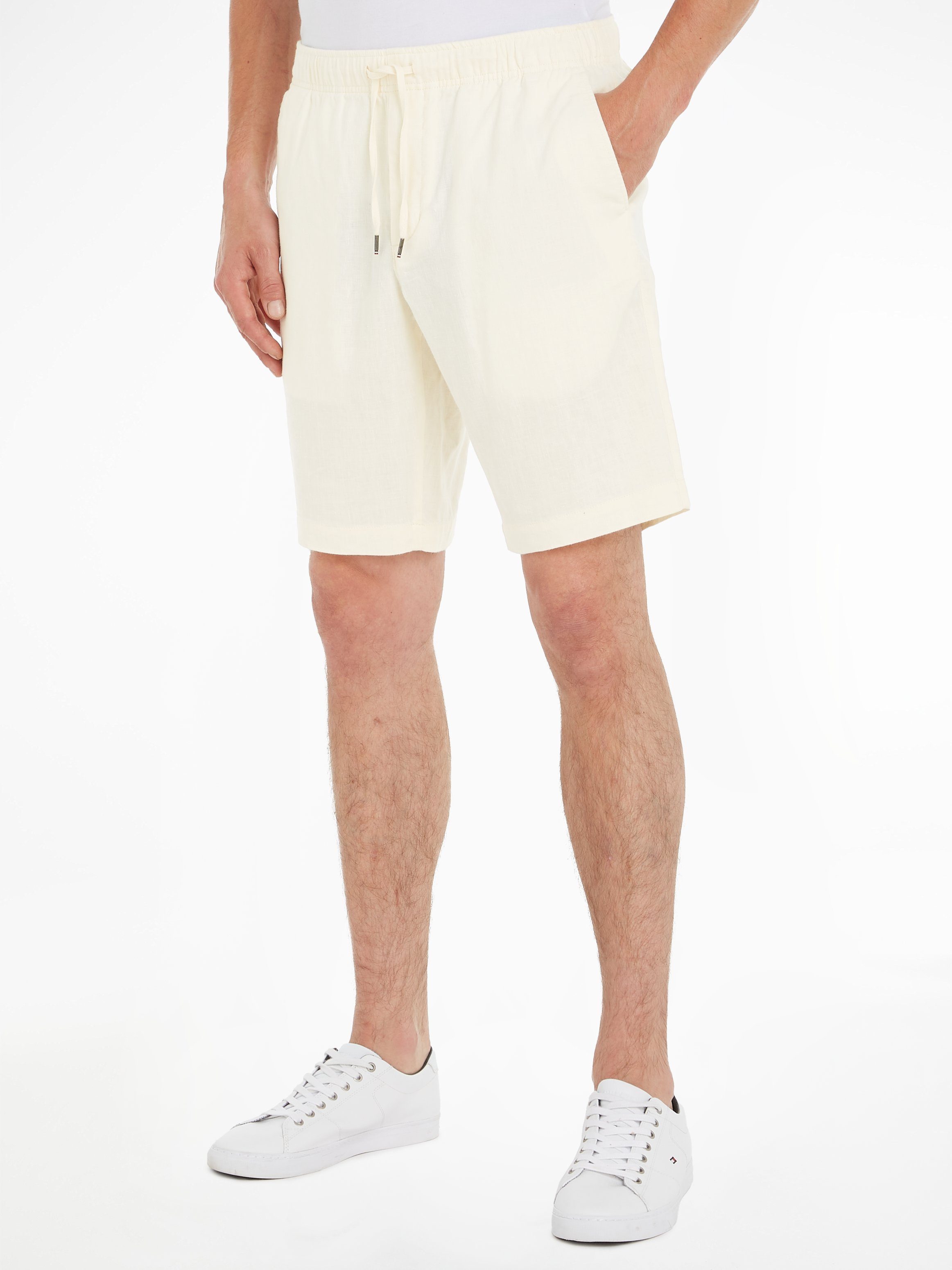 Tommy Hilfiger Shorts HARLEM PO DRWS LINEN mit elastischem Bund