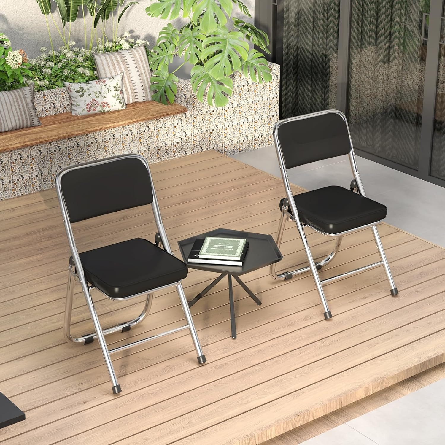 JEOBEST Klappstuhl Klappstuhl Gartenstuhl Klappbar, Gepolstert günstig online kaufen