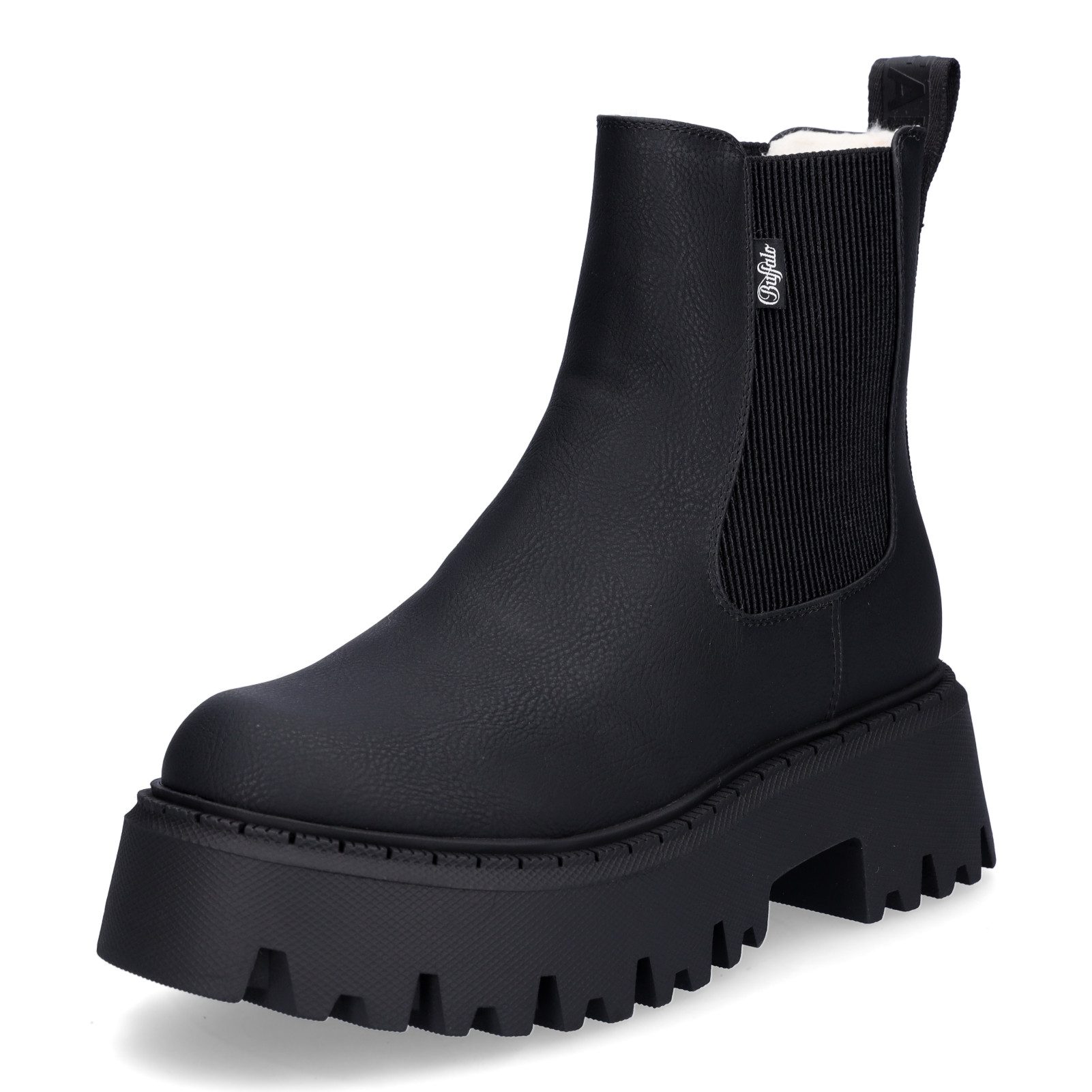 Buffalo Buffalo Damen Chelsea Boot Aspen Chelsea Warm schwarz Chelseaboots
