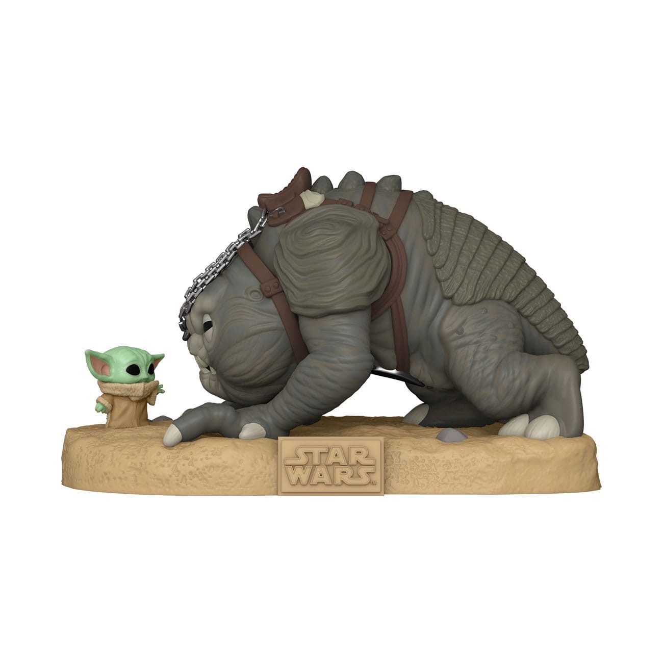 Funko Merchandise-Figur Star Wars:The Book of Boba Fett- Super Sized Jumbo – Grogu with Rancor