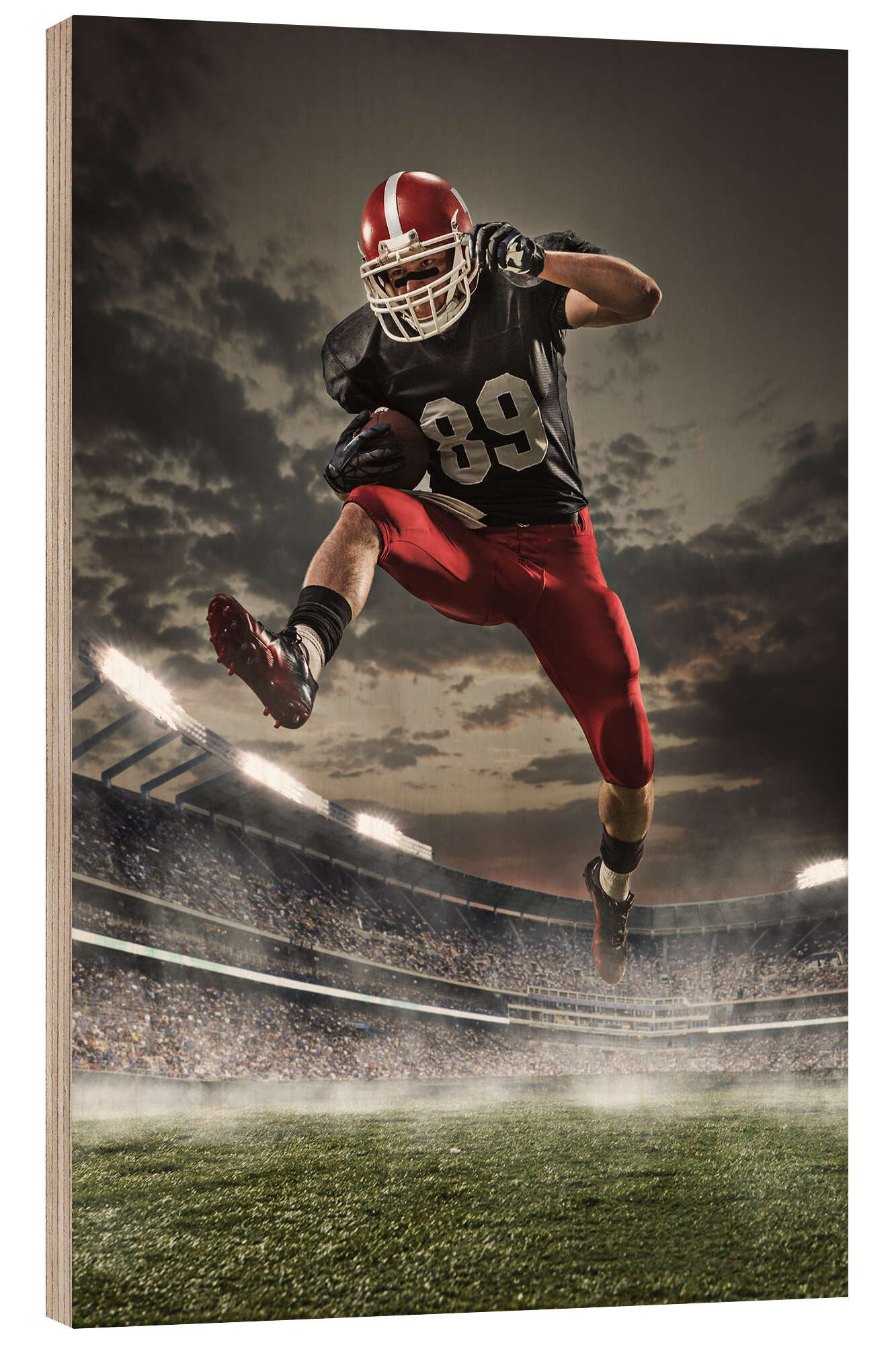 Posterlounge Wandbild Footballspieler in Aktion, Editors Choice, erhältlich als Poster, Leinwandbild, Wandsticker oder Acrylglasbild