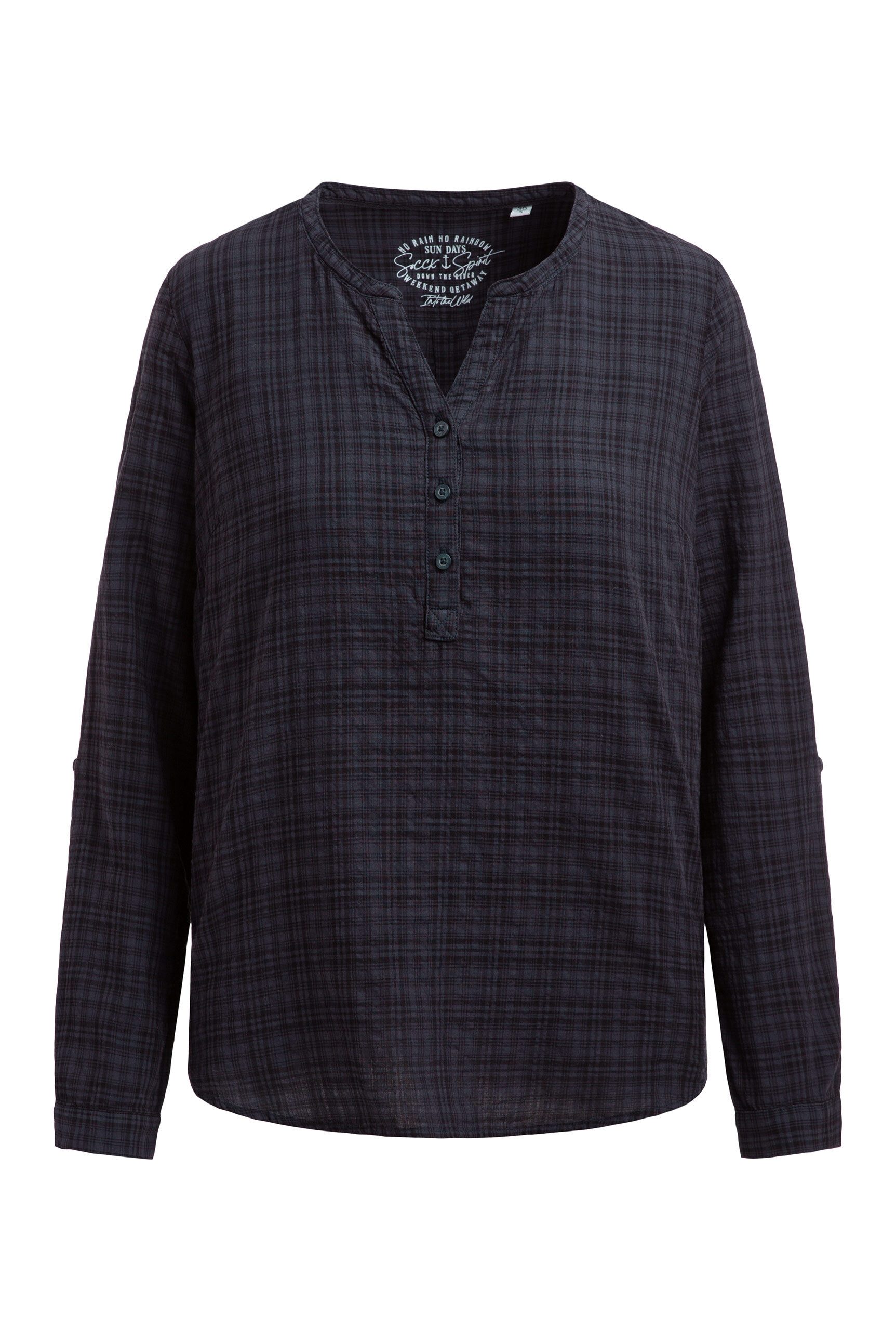 SOCCX Langarmbluse im Turn-Up-Look günstig online kaufen