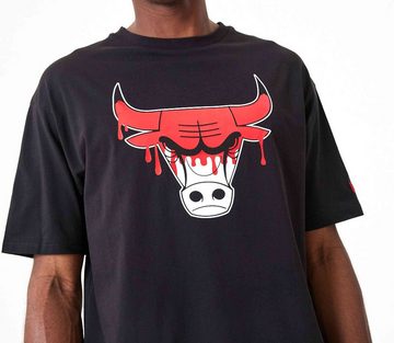 New Era T-Shirt NBA Chicago Bulls Drip Logo Oversized