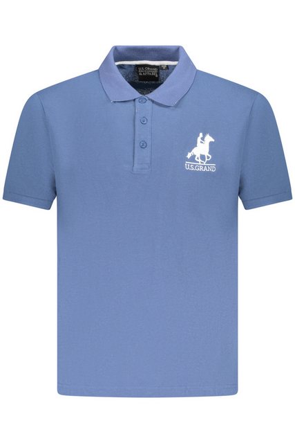 U.S. GRAND POLO Poloshirt Herren Poloshirt Blau: Kurzarm mit Stickerei und günstig online kaufen
