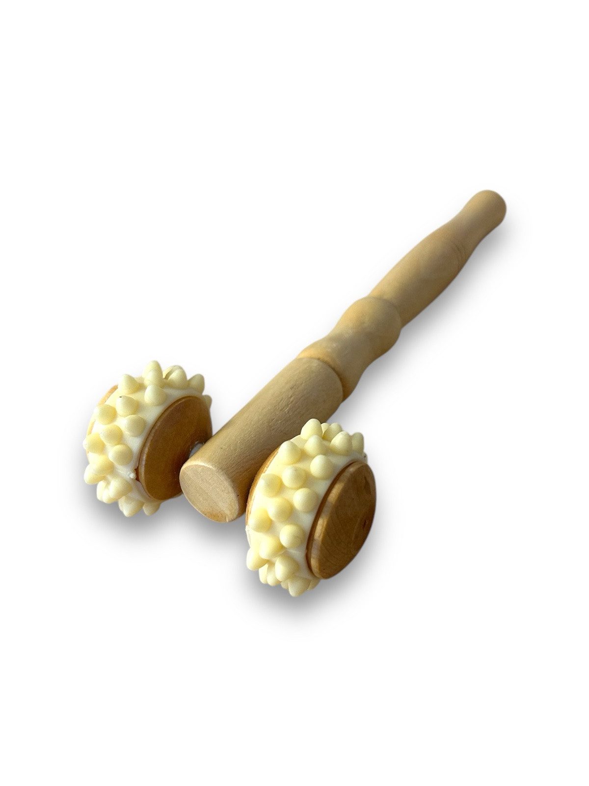 VewoTex Massageroller Massage-Roller » Buchenholz-Massage-Roller, Einzeln 1-tlg., 1 Hauptteil, T-Form ermöglicht Massage kleinerer Körperstellen, z.B. Füße