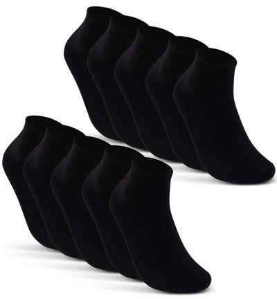 20 Paar Herren Sneaker Socken schwarz uni 80% BW  mit 3% Elasthan Top Qualität 
